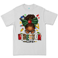 Director Life Afro Messy Bun Premium Tee | Teevron