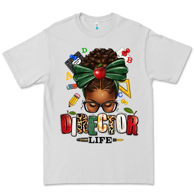 Director Life Afro Messy Bun Premium Tee by texasbilliewilder | Teevron
