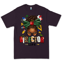 Plum director life afro messy bun Premium Tee - texasbilliewilder