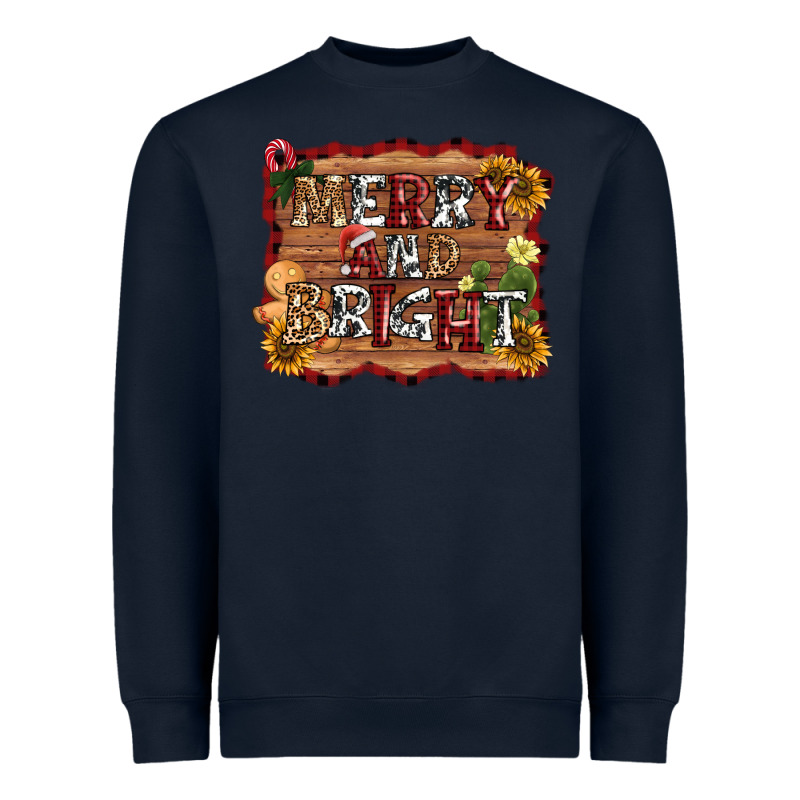 Merry And Bright Heavyweight Sweatshirt by AdoDesignShop | Teevron