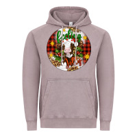 Vintage Zinc Christmas feeling jolly cow ornament Vintage Hoodie - Artiststas
