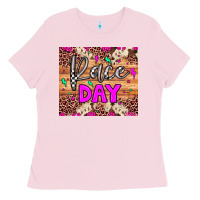 Bubblegum Pink race day Ladies Tee - JahusDesignShop