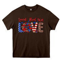Chocolate Brown land that we love Heavy Core Tee - Zillion Design Studio