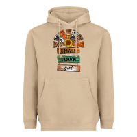 Small Town Girl Western Windmill Wooden Boards Heavyweight Hoodie | Teevron
