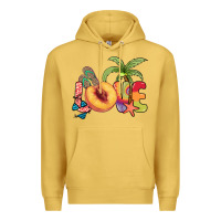 Antique Gold Love peach summer Premium Hoodie - NancyCooperArtShop