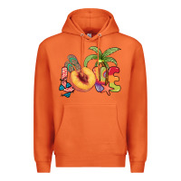 Carrot Love peach summer Premium Hoodie - NancyCooperArtShop