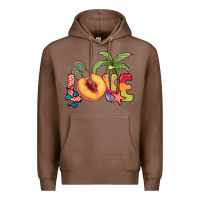 Chestnut Love peach summer Premium Hoodie - NancyCooperArtShop