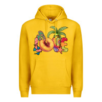 Lemon Love peach summer Premium Hoodie - NancyCooperArtShop