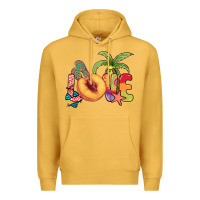 Mustard Love peach summer Premium Hoodie - NancyCooperArtShop