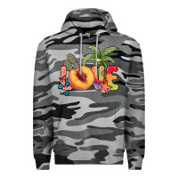 Slate Camo Love peach summer Premium Hoodie - NancyCooperArtShop