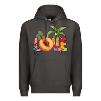 Smoke Love peach summer Premium Hoodie - NancyCooperArtShop