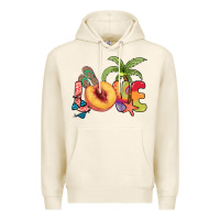 Tofu Love peach summer Premium Hoodie - NancyCooperArtShop