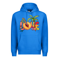 True Royal Love peach summer Premium Hoodie - NancyCooperArtShop