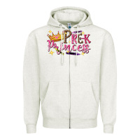 Oatmeal Heather pre k princess Zipper Hoodie - NancyCooperArtShop