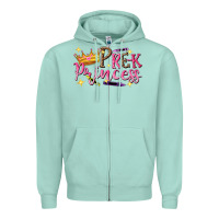 Seafoam pre k princess Zipper Hoodie - NancyCooperArtShop