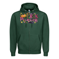 Sports Green pre k princess Zipper Hoodie - NancyCooperArtShop