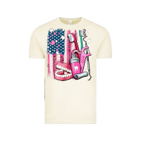 Vintage Arctic American flag and dental elements with teeth Vintage Tee - AdoDesignShop