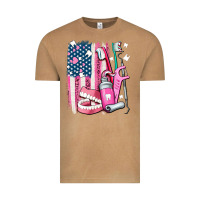 Vintage Camel American flag and dental elements with teeth Vintage Tee - AdoDesignShop