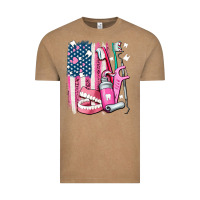 Vintage Coffee American flag and dental elements with teeth Vintage Tee - AdoDesignShop