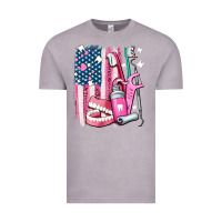 Vintage Zinc American flag and dental elements with teeth Vintage Tee - AdoDesignShop