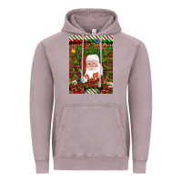 Vintage Zinc Christmas Feeling Jolly Santa Vintage Hoodie - Artiststas