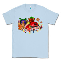 Dusty Blue cowgirl hat with gifts and cookies Classic Tee - AdoDesignShop