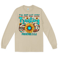 Mushroom i m just out here trusting god proverbs 3 5,6 Long Sleeve Tee - JahusDesignShop