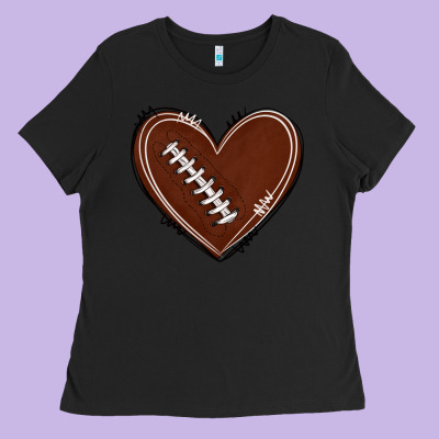 Ladies Tee american football heart
