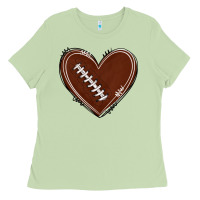Matcha american football heart Ladies Tee - texasbilliewilder