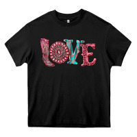 Black valentine's day love with boots and gemstone Heavy Core Tee - RanaPortraitStore