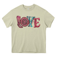 Mossy valentine's day love with boots and gemstone Heavy Core Tee - RanaPortraitStore