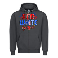 Smoke red white boujee Zipper Hoodie - MaliasSmallBusiness