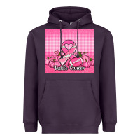 Plum tackle cancer pumpkins football and ribbon Heavyweight Hoodie - Jasminsmagicworld