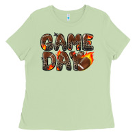Matcha game day football leopard Ladies Tee - Zillion Design Studio