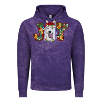 Cloud Purple white shepherd christmas joy Vintage Hoodie - RanaPortraitStore