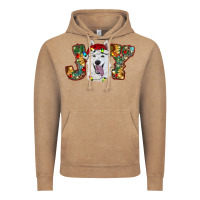 Vintage Coffee white shepherd christmas joy Vintage Hoodie - RanaPortraitStore