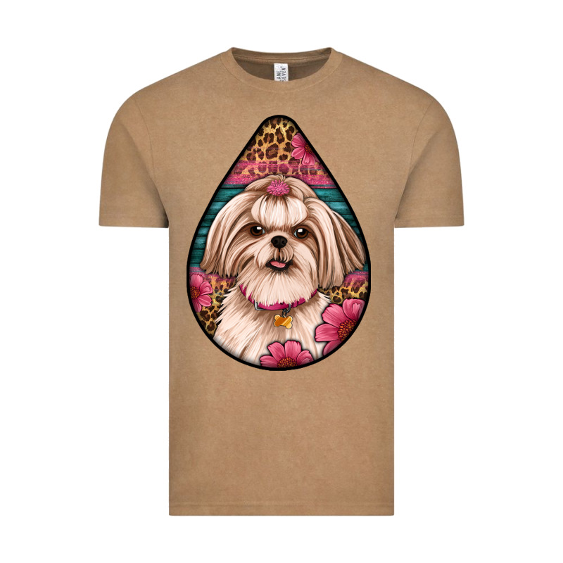 Shih Tzu Teardrop Earrings Vintage Tee by Artiststas | Teevron