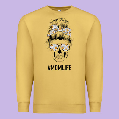 Daisy Mom Skull Premium Sweatshirt Designed By Bettercallsaul