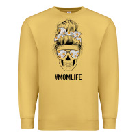 Antique Gold Daisy Mom Skull Premium Sweatshirt - Bettercallsaul
