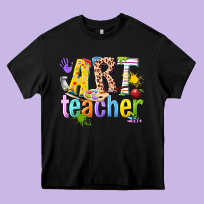 Art Teacher Heavy Core Tee Designed By Texasbilliewilder