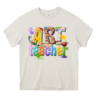 Cream art teacher Heavy Core Tee - texasbilliewilder