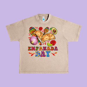 Empanada Day Urban Heavy Tee Designed By Adodesignshop