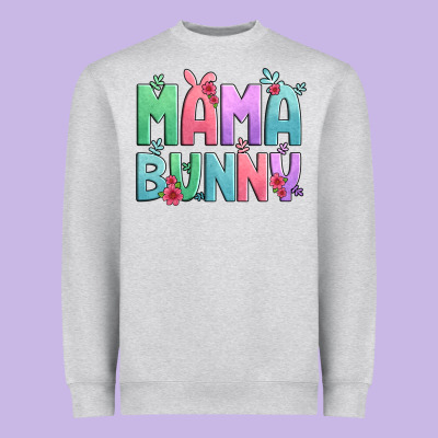 Easter Floral Mama Bunny Heavyweight Sweatshirt Designed By Artiststas