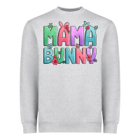 Heather Grey easter floral mama bunny Heavyweight Sweatshirt - Artiststas