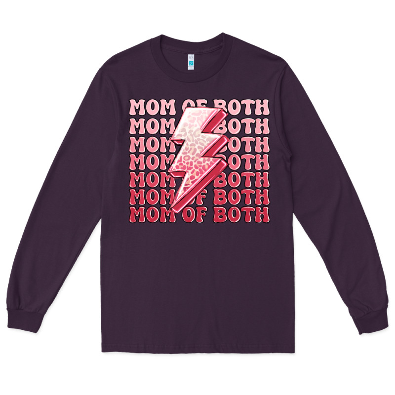 Mom Of Both Girls Long Sleeve Tee by MaliasSmallBusiness | Teevron
