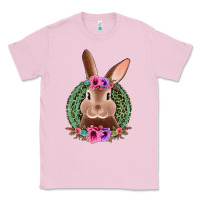 Bubblegum Pink western leopard and flowers easter bunny Classic Tee - Jasminsmagicworld