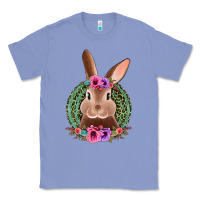 Colony Blue western leopard and flowers easter bunny Classic Tee - Jasminsmagicworld