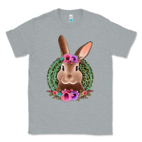 Heather Grey western leopard and flowers easter bunny Classic Tee - Jasminsmagicworld