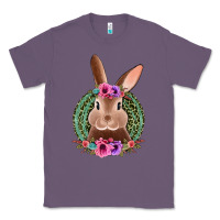 Lavender western leopard and flowers easter bunny Classic Tee - Jasminsmagicworld