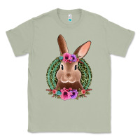 Matcha western leopard and flowers easter bunny Classic Tee - Jasminsmagicworld